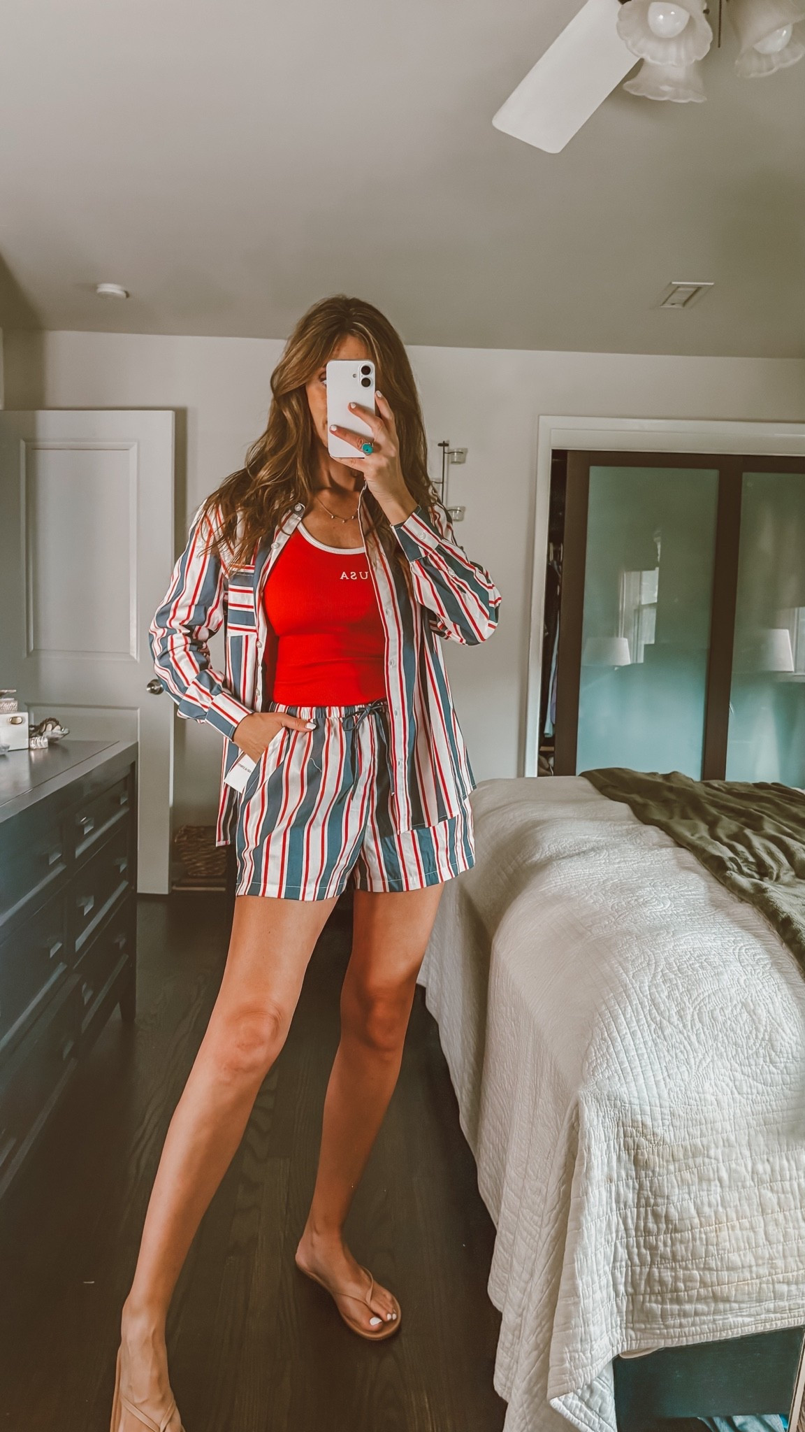 Cutest USA tank for $5!!
Mic and match striped set. Love the shorts paired with the tank. This would be a cute coverup for the 4th too!

July 4th outfit

#LTKSeasonal