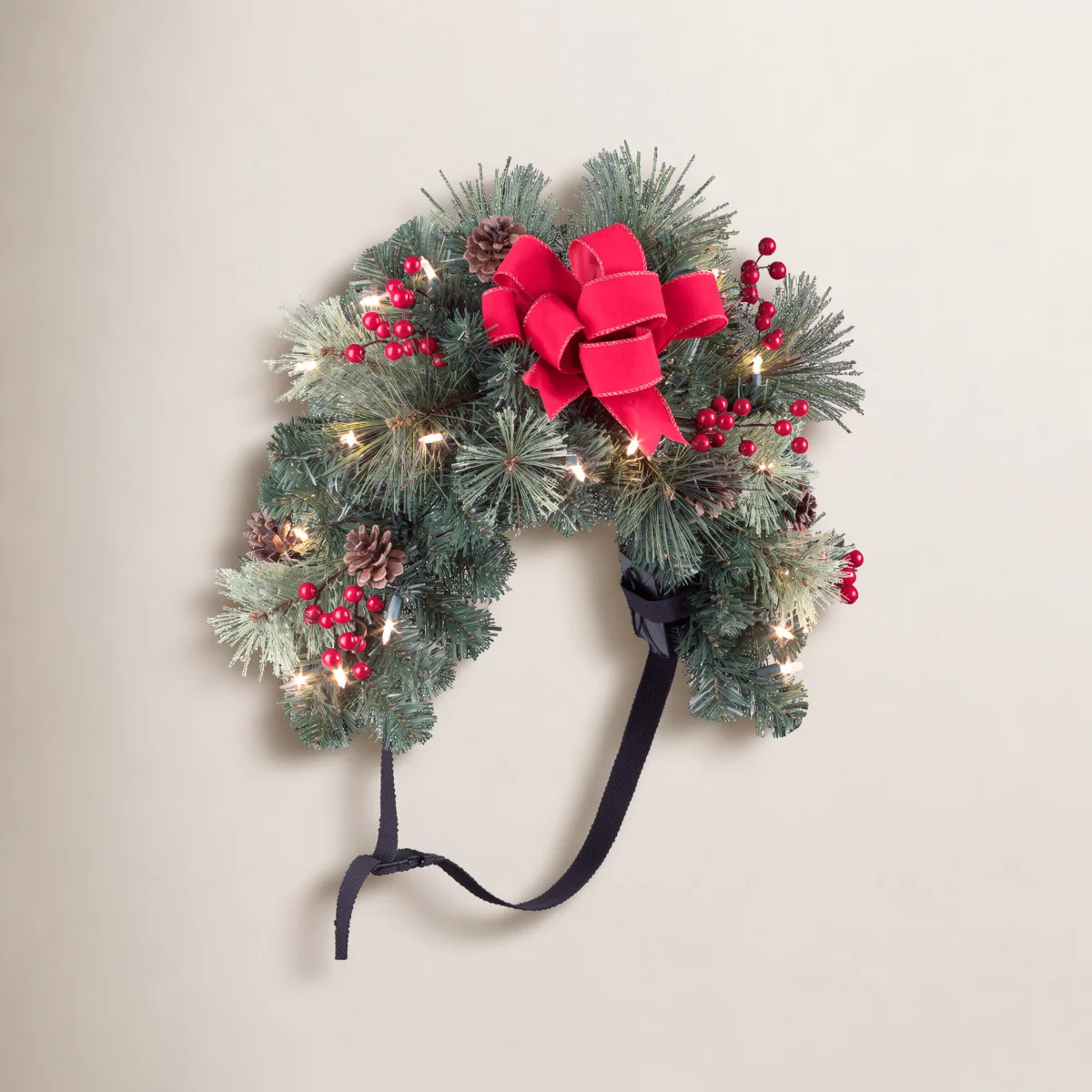 Hafner Lighted Faux Pine Swag | Wayfair North America
