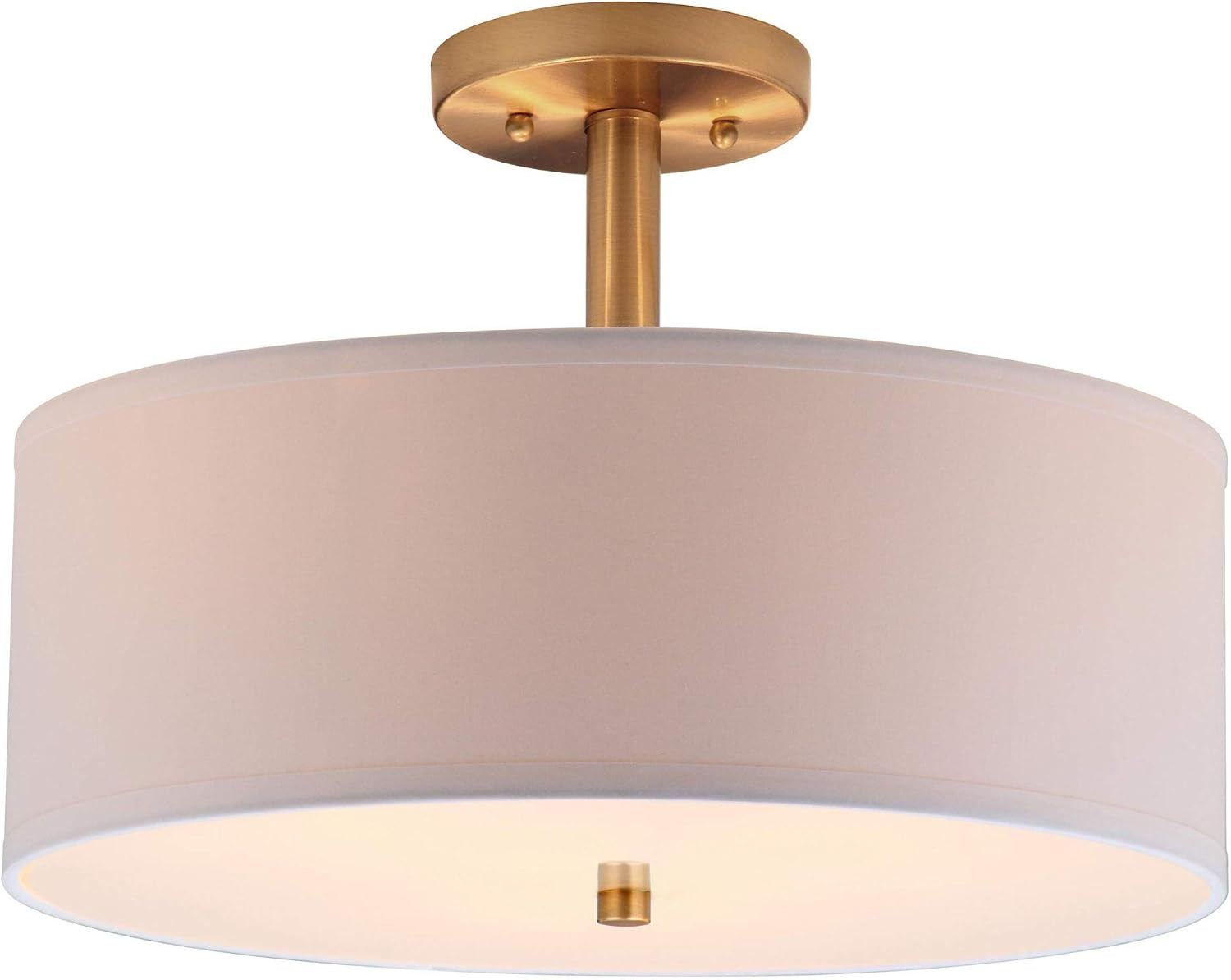 SAFAVIEH Clara 3-Light Flush Mount, 16" Gold LIT4192B | Amazon (US)