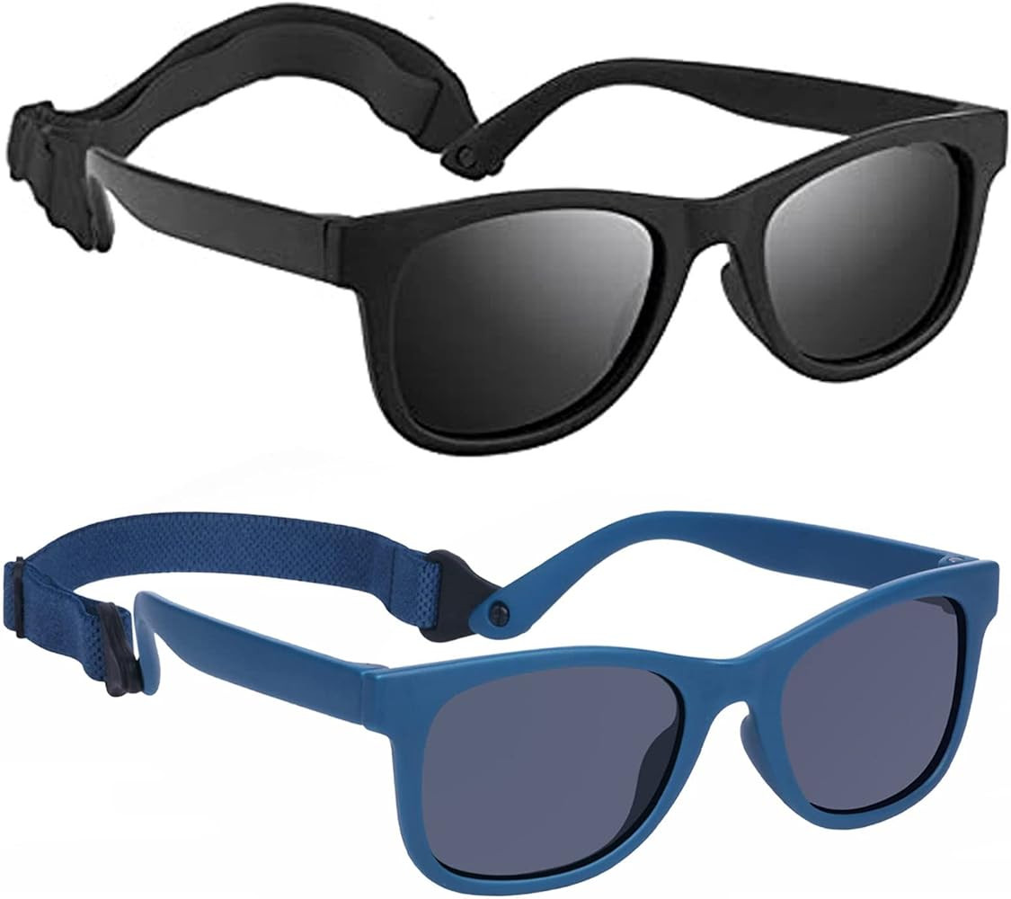 Baby Sunglasses, 2 Pieces Toddler Sunglasses Polarized with Strap for 0-24 Months, Infant Sunglas... | Amazon (CA)