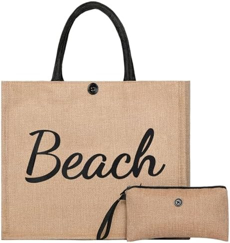 Trifabricy Beach Bag, Large Beach Bag for Women, Woven Straw Beach Tote Bag Waterproof, Weaving S... | Amazon (US)