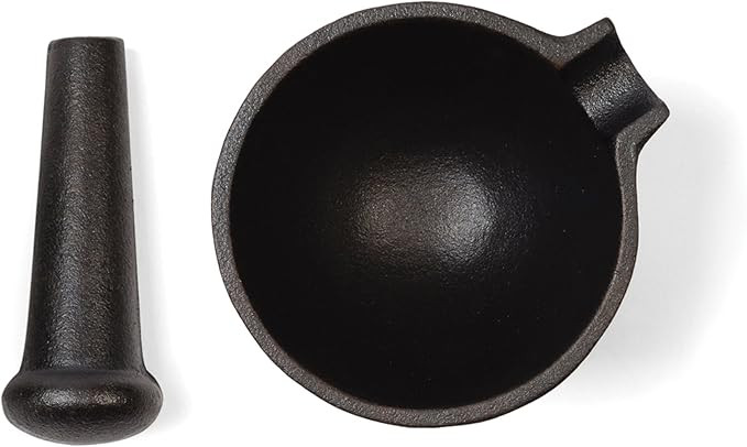 Fox Run Mortar and Pestle, Cast Iron, Black | Amazon (US)