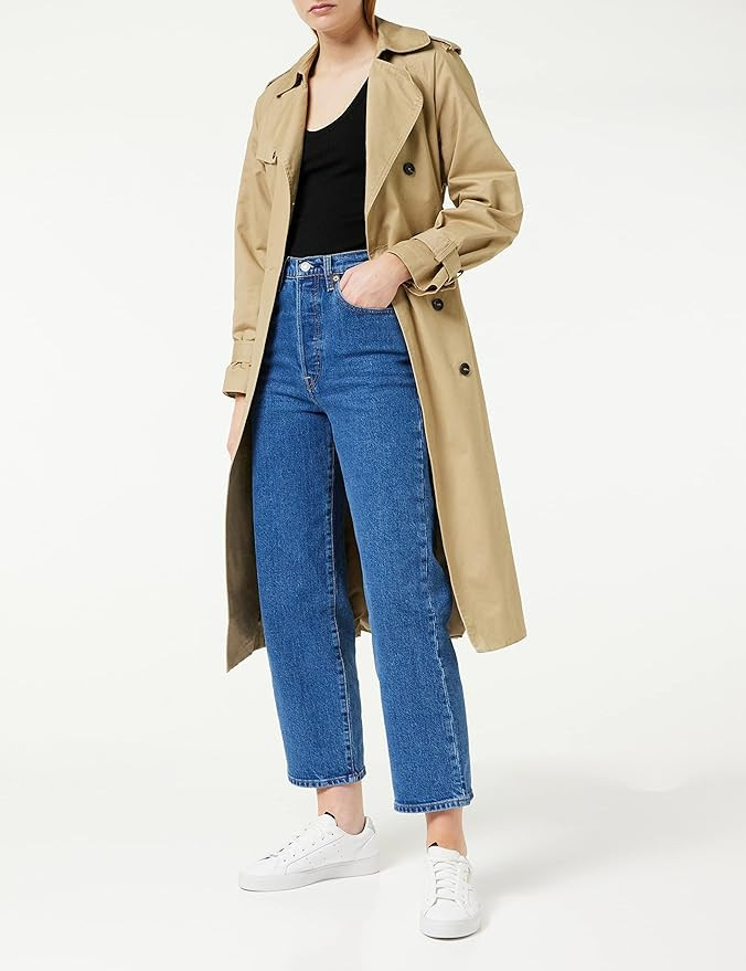 Levi's Ribcage Straight Ankle Women's Jeans, 100% Cotton, High Rise with Button Fly | Amazon (UK)