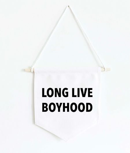 Long Live Boyhood canvas banner, boy room decor, shared boys room, boy room wall decor, boy nursery decor 

#LTKhome #LTKbaby #LTKkids