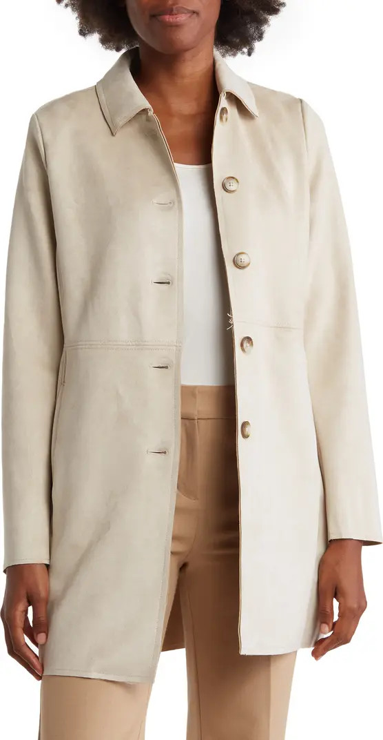 Faux Suede Car Coat | Nordstrom Rack