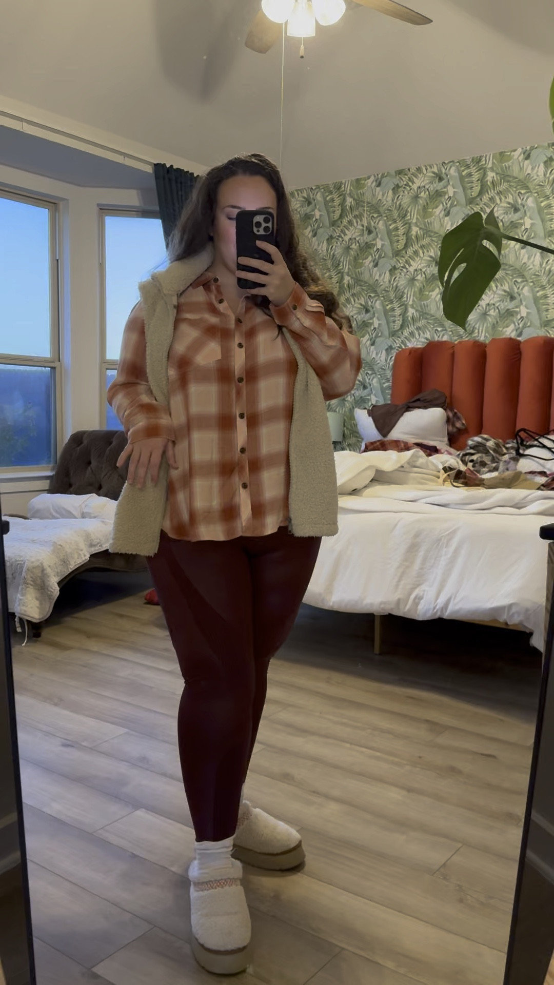 A perfect fall look for colder climates. Leggings are a size XXL (could definitely wear XL in them!) Top is a 1x!

#LTKFindsUnder50 #LTKSeasonal #LTKPlusSize