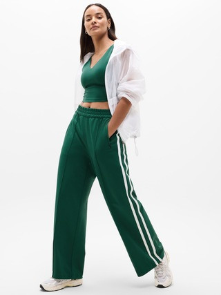 Tempo Mid Rise Wide Leg Track Pant | Athleta