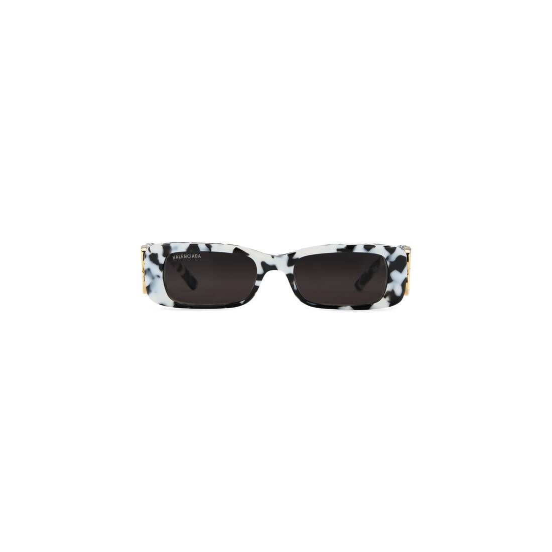 Dynasty Rectangle Sunglasses in White | Balenciaga