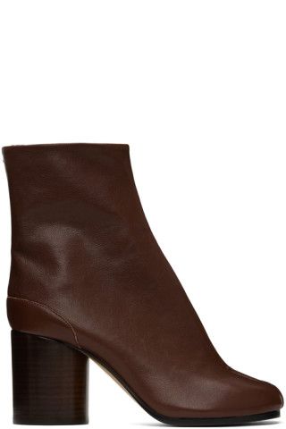 Brown Tabi Boots | SSENSE