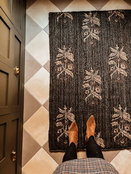 Printed jute entry rug by Ballard design 