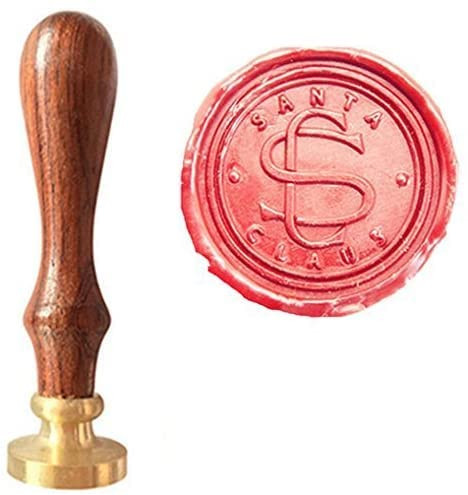 MDLG Vintage Santa Claus Christmas Gift Custom Made Two Letters Monogram Letter Picture Logo Retro I | Amazon (US)