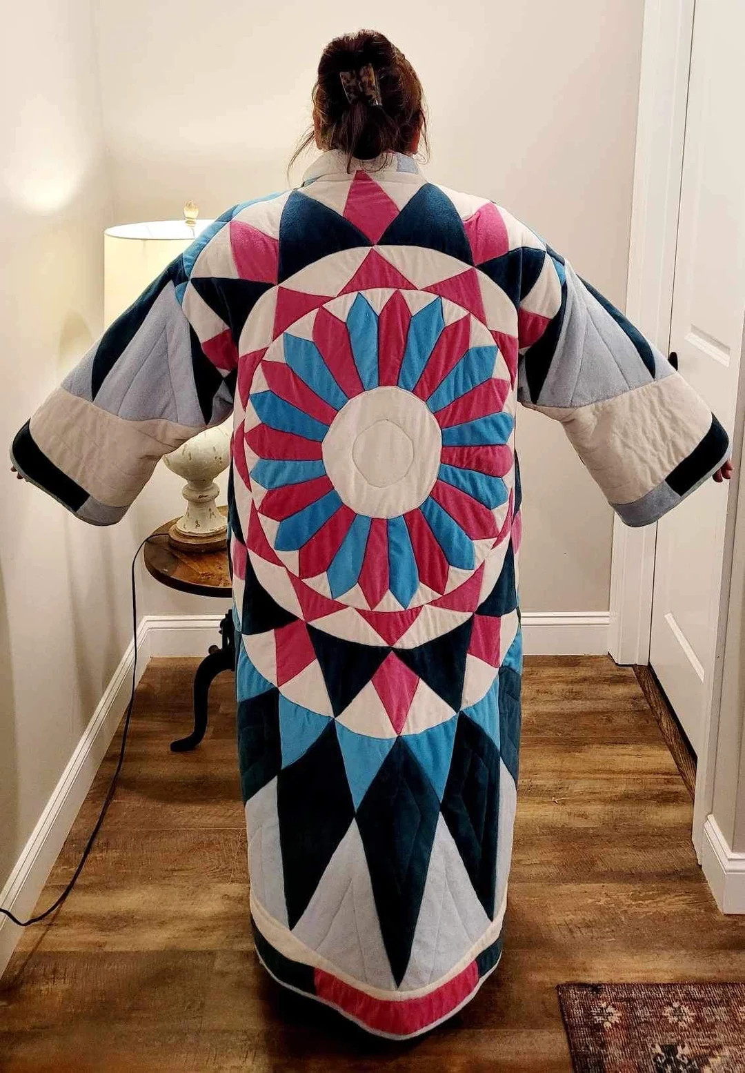 Oversized Quilt Robe, Quilt Clothing, Wearable Art, Upcycled Clothing, OOAK, Slow Fashion, Sustai... | Etsy (US)