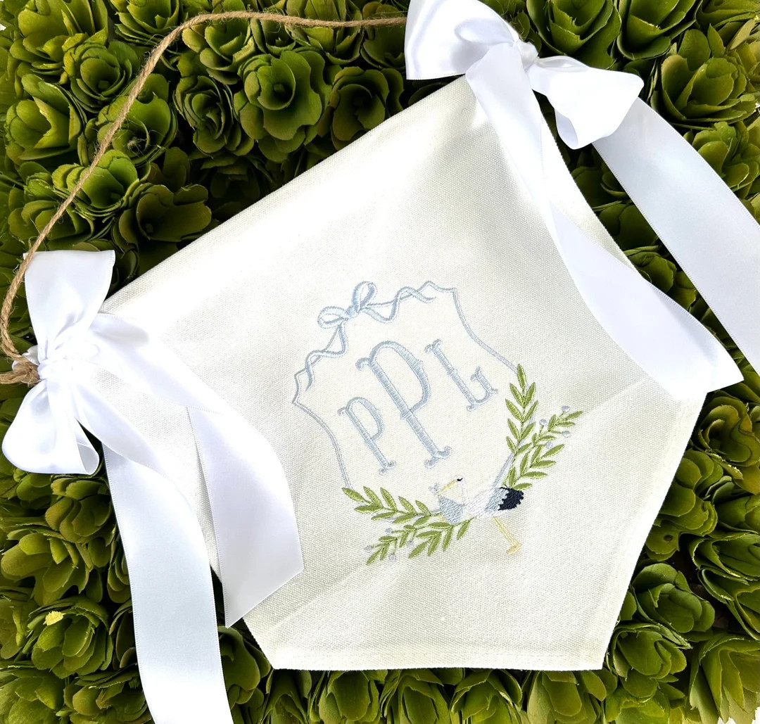 Custom Baby Banner, Welcome Banner, Hospital Door Sign, Baby Shower w ribbons tied in BOWS | Etsy (US)