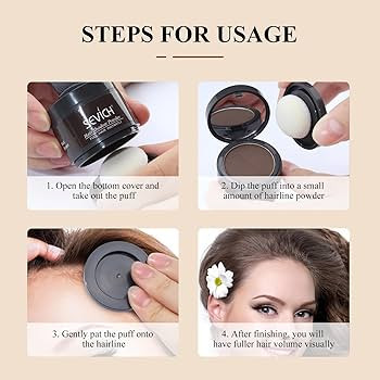 SEVICH Instantly Hairline Shadow Hairline Powder, Quick Cover Grey Hair Root Concealer, Eyebrows ... | Amazon (US)