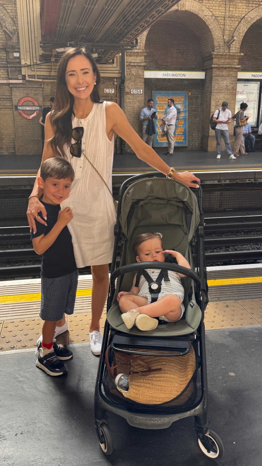 What I wore for our first day out in London, white dress, bugaboo stroller 🤍 my dress runs big

#LTKsummer #LTKdresses #LTKpetite