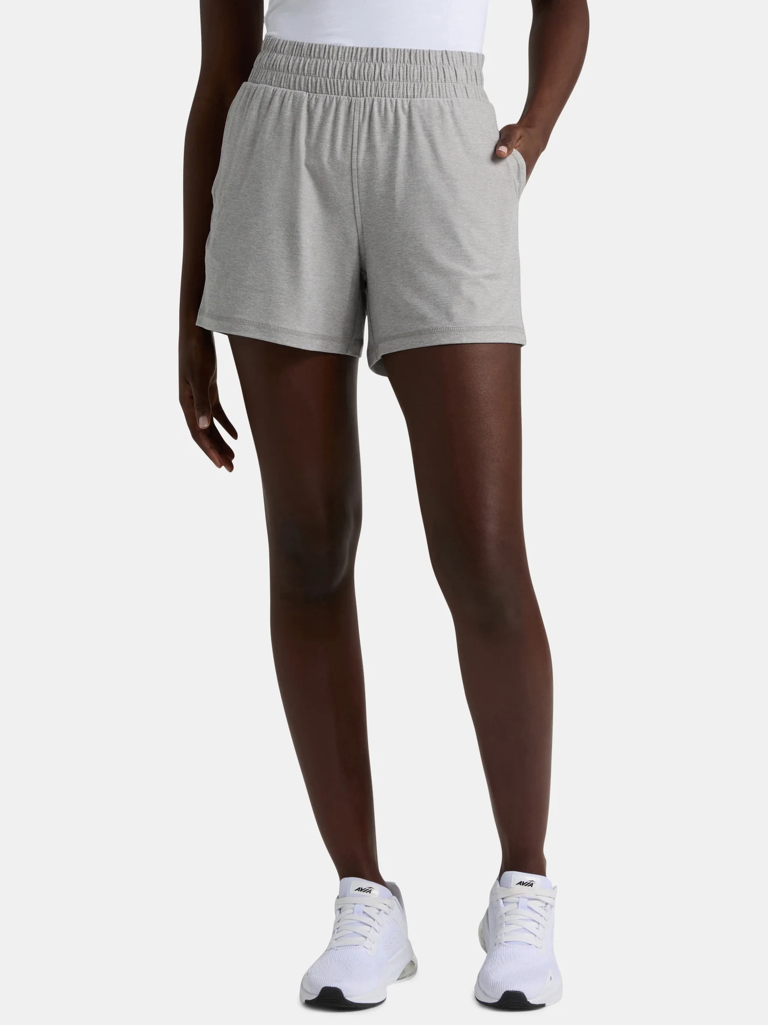 Athletic Works Women's and Women’s Plus ButterCore Soft Performance Gym Shorts, Available in 1 ... | Walmart (US)