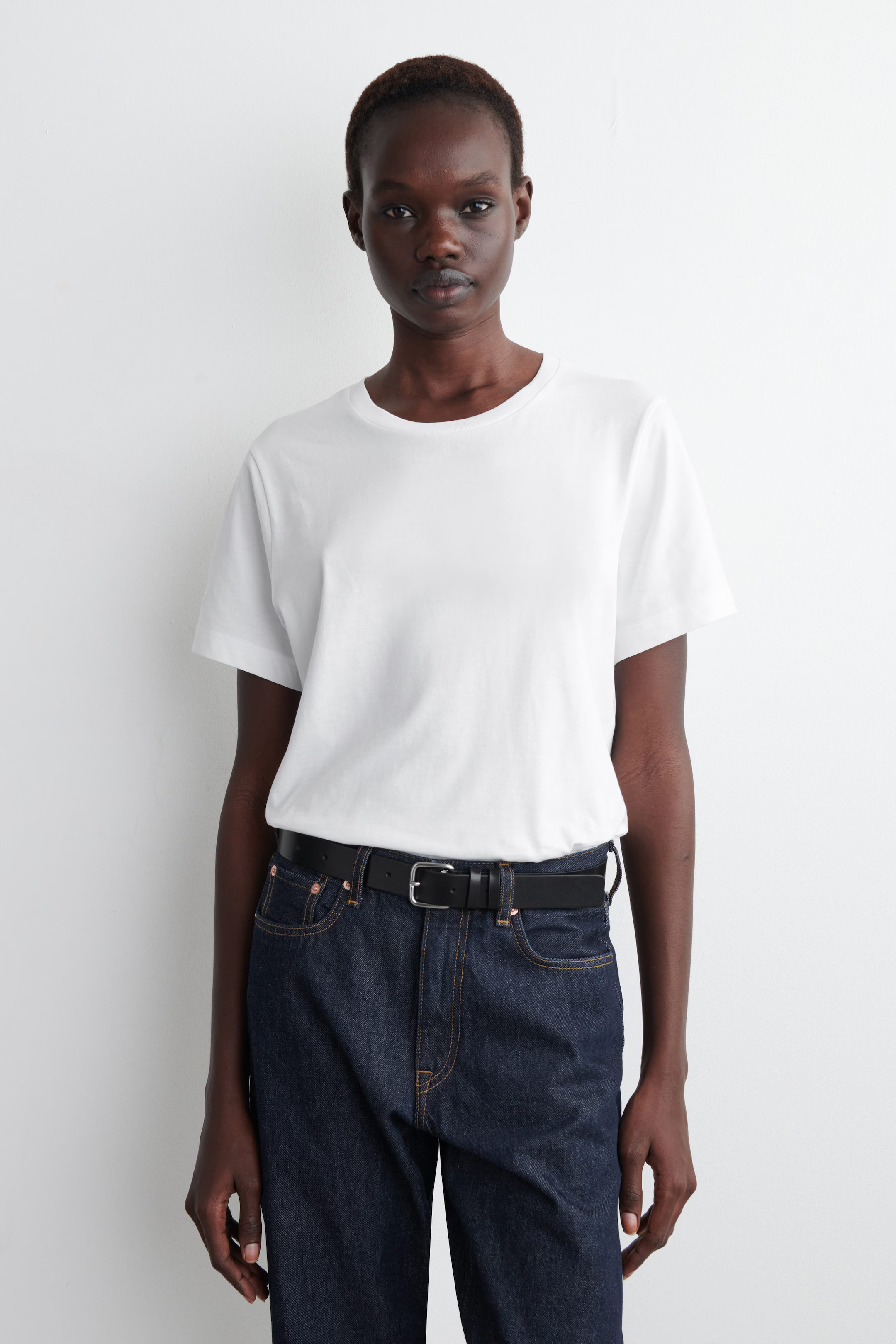 CREW-NECK COTTON T-SHIRT - WHITE | COS | COS UK
