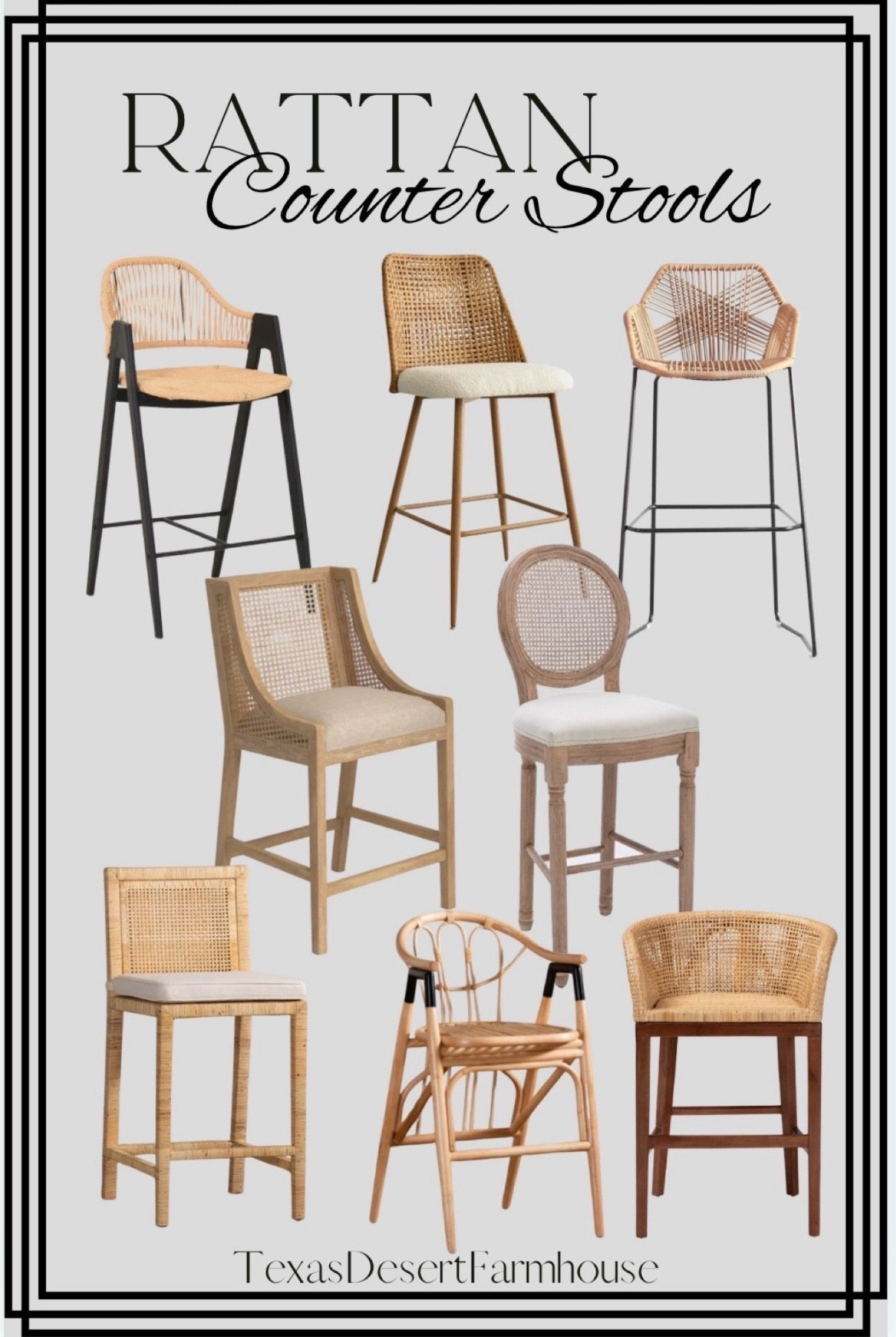 Rattan & Wicker Counter Stools

Lonny Solid Wood 25.5'' Counter Stool (Set of 2)

Antoinette Rattan counter Stool 
Thale 23.6'' Rattan Counter Stool

Bali And Pari 24.4'' Counter Stool

Beckerman 26'' Counter Stool (Set of 2)
Aliette Upholstered 27'' Counter Stool (Set of 2)

PURPLE LEAF Counter Height Bar Stool Set of 2 Modern Aluminum Rattan Wicker Outdoor Barstools with Backrest and Cushion for Kitchen Lawn Pool Bar Chairs Brown

Rattan Counter Height Bar Stools Set of 2, 26''Modern Boucle Counter Stools with Full PE Cane Back and Comfort Cushion,Rattan Back Counter Stools with Solid Metal Legs for Kitchen Bar Restaurant,Brown

Nrizc Farmhouse Bar Stools Set of 4, French Country BarStools with Solid Wood Frame and Upholstered, Rattan Back Kitchen Bar Stool for Dining Room, Kitchen

Rattan Bar Stools Counter Stools Modern Woven Barstools with Arms and Footrest Counter Height Bar Stools Set of 2 Boho Bar Stools for Kitchen Island Outdoor Patio

#counterstool #counterstools #barstool #barstools #stools #chair #kitchenstool #kitchenchair #modernfurniture #midcenturymodern #trendystools #trendyfurniture #modern #homedecor#LTKxPrimeDay 

#LTKFamily #LTKStyleTip

#LTKHome #LTKCyberWeek #LTKSaleAlert