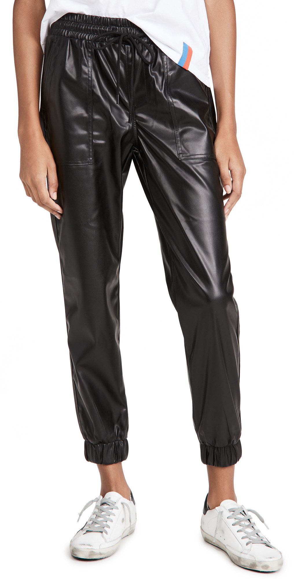 Blank Denim Black Widow Faux Leather Joggers | Shopbop