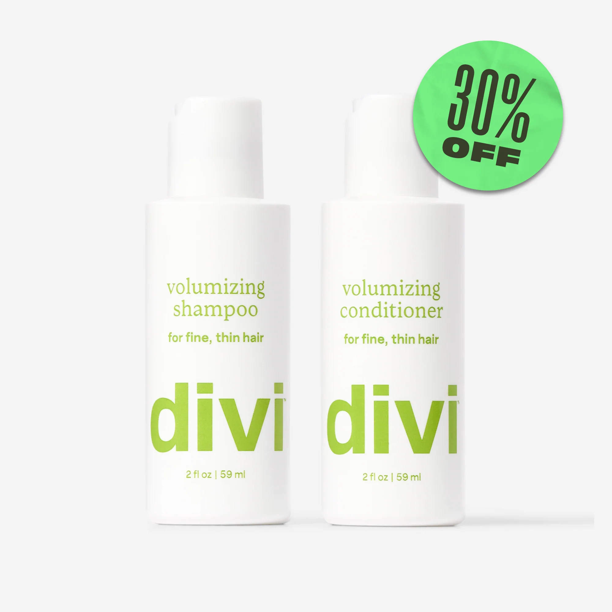 Divi's Travel-Sized Volume Duo | For Fine, Thin Hair | TSA-Friendly | Divi Official