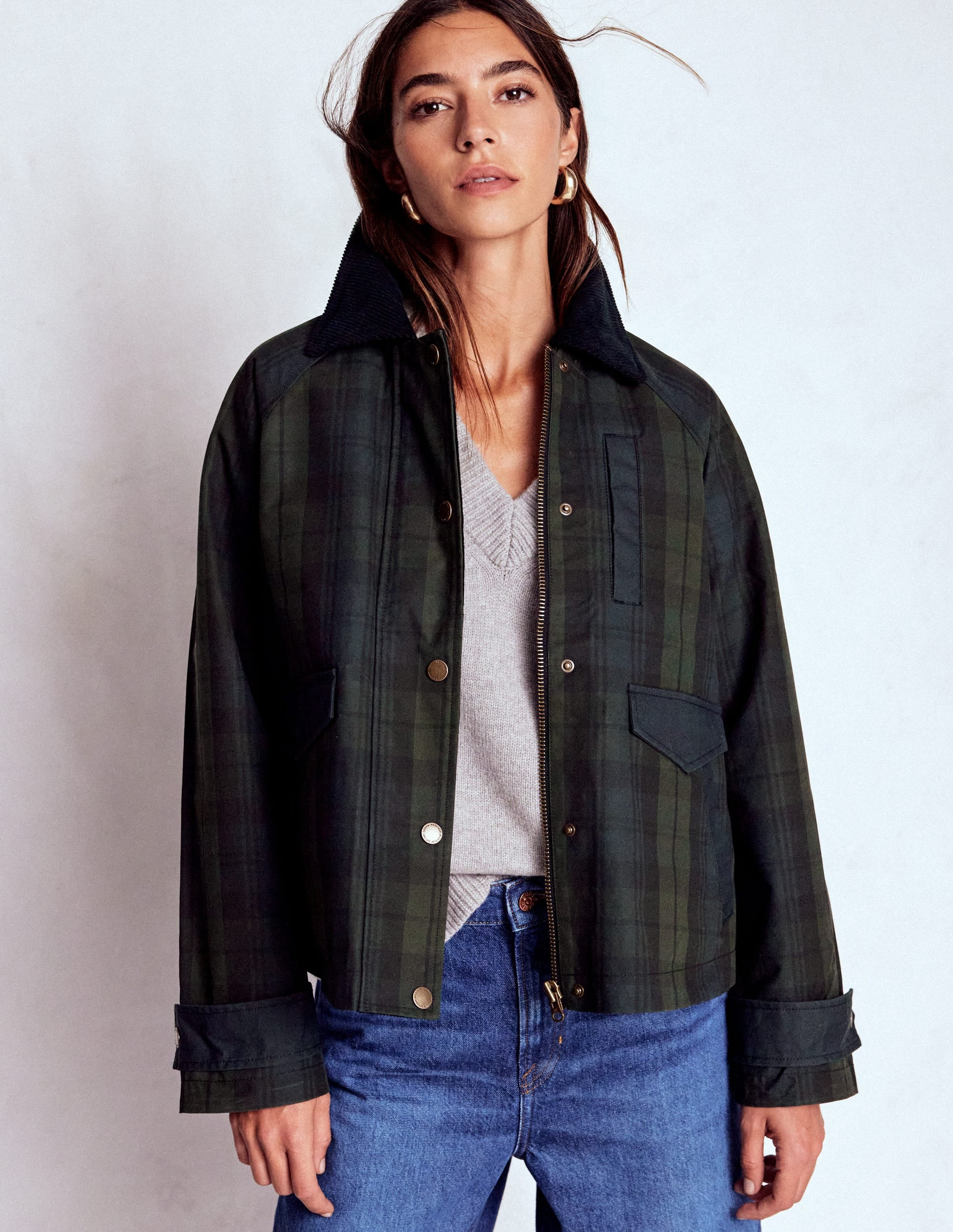 Raglan Wax Jacket-BLACKWATCH | Boden UK