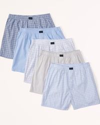 5-Pack Woven Logo Boxers | Abercrombie & Fitch (US)