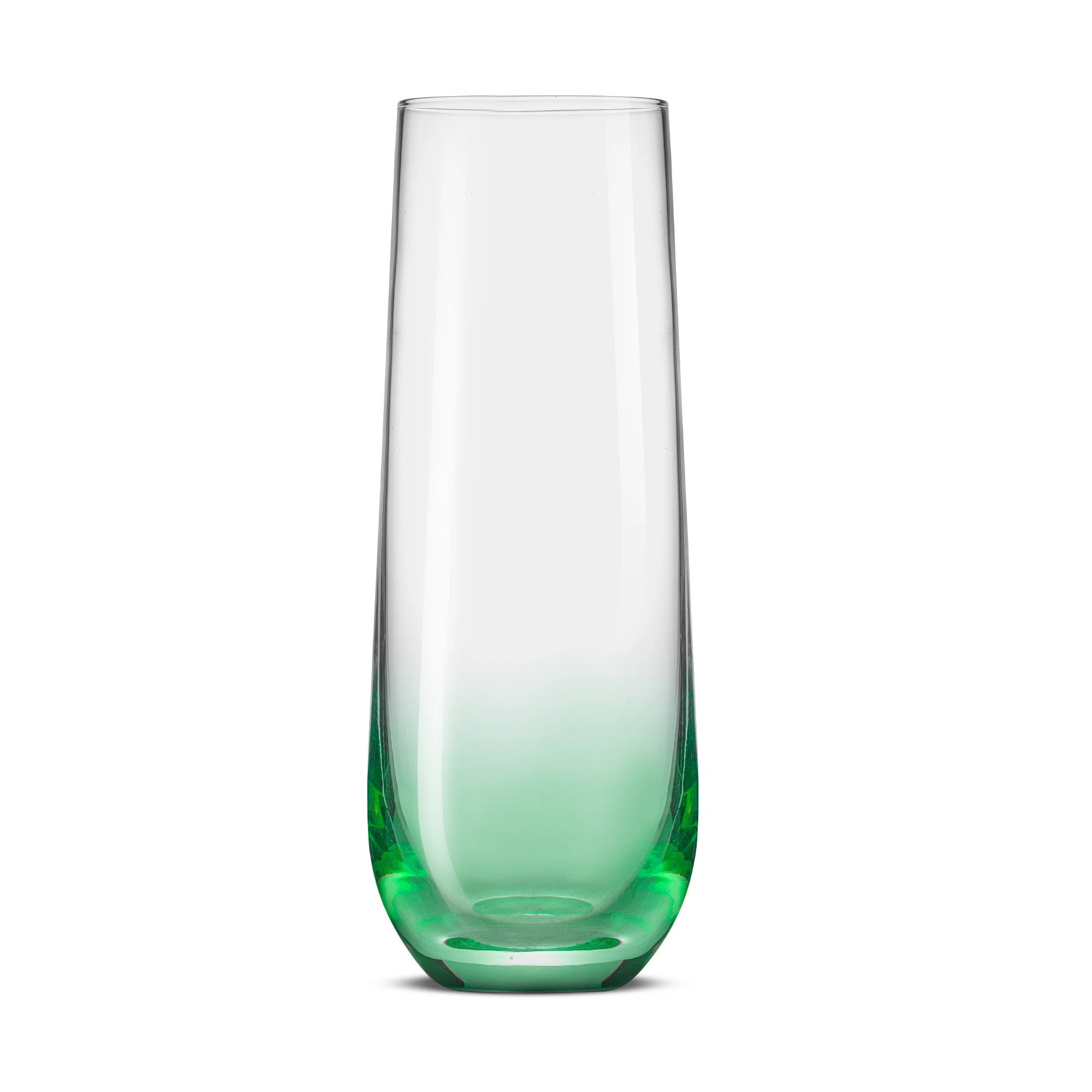 JoyJolt Hue Colored Stemless Champagne Flute Glasses, 9.4oz (Set of 6) | Wayfair North America