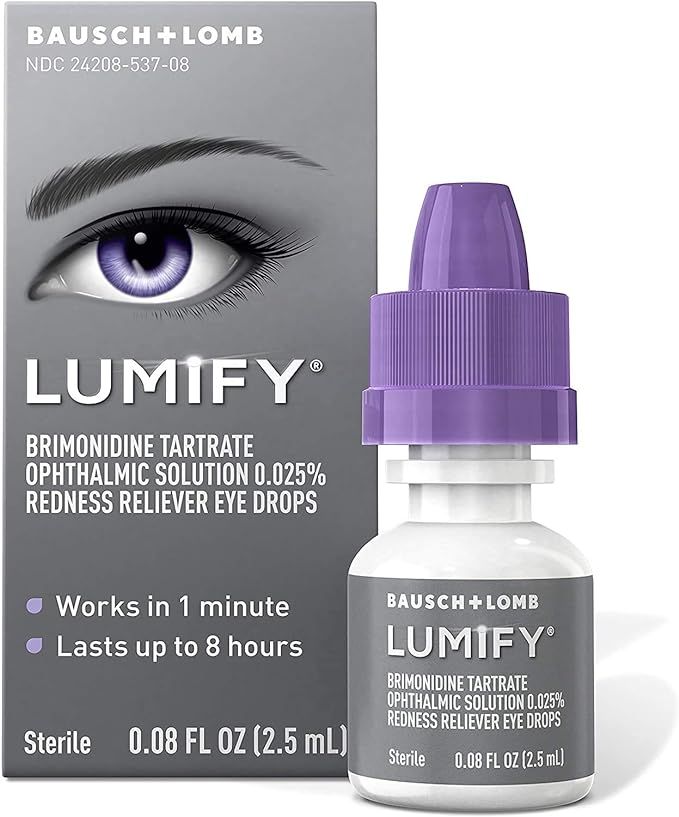 Amazon.com: LUMIFY Redness Reliever Eye Drops 0.08 Ounce (2.5mL) : Health & Household | Amazon (US)