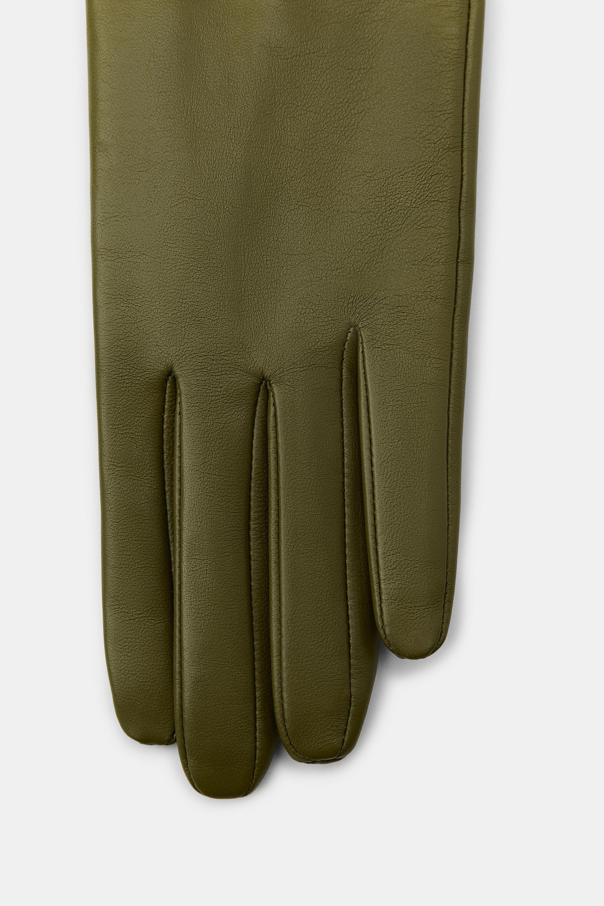 100% LEATHER LONG GLOVES | Zara DE