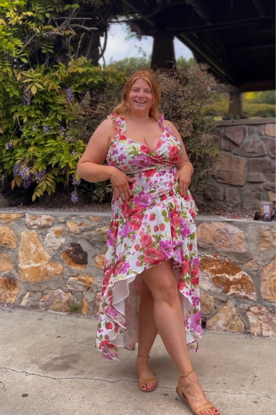 I feel so pretty in this dress! I’m 5’9” and a 14/16 and I’m wearing a size XL Tall! 

#LTKmidsize #LTKplussize #LTKwedding
