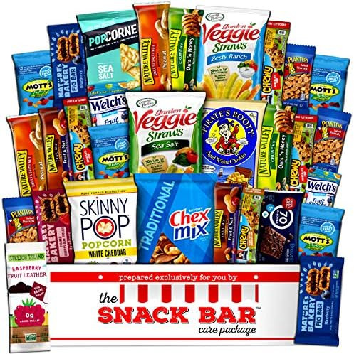 Healthy snack Care Package (30 count) A Gift crave Snack Box with a Variety of Healthy Snack Choices | Amazon (US)