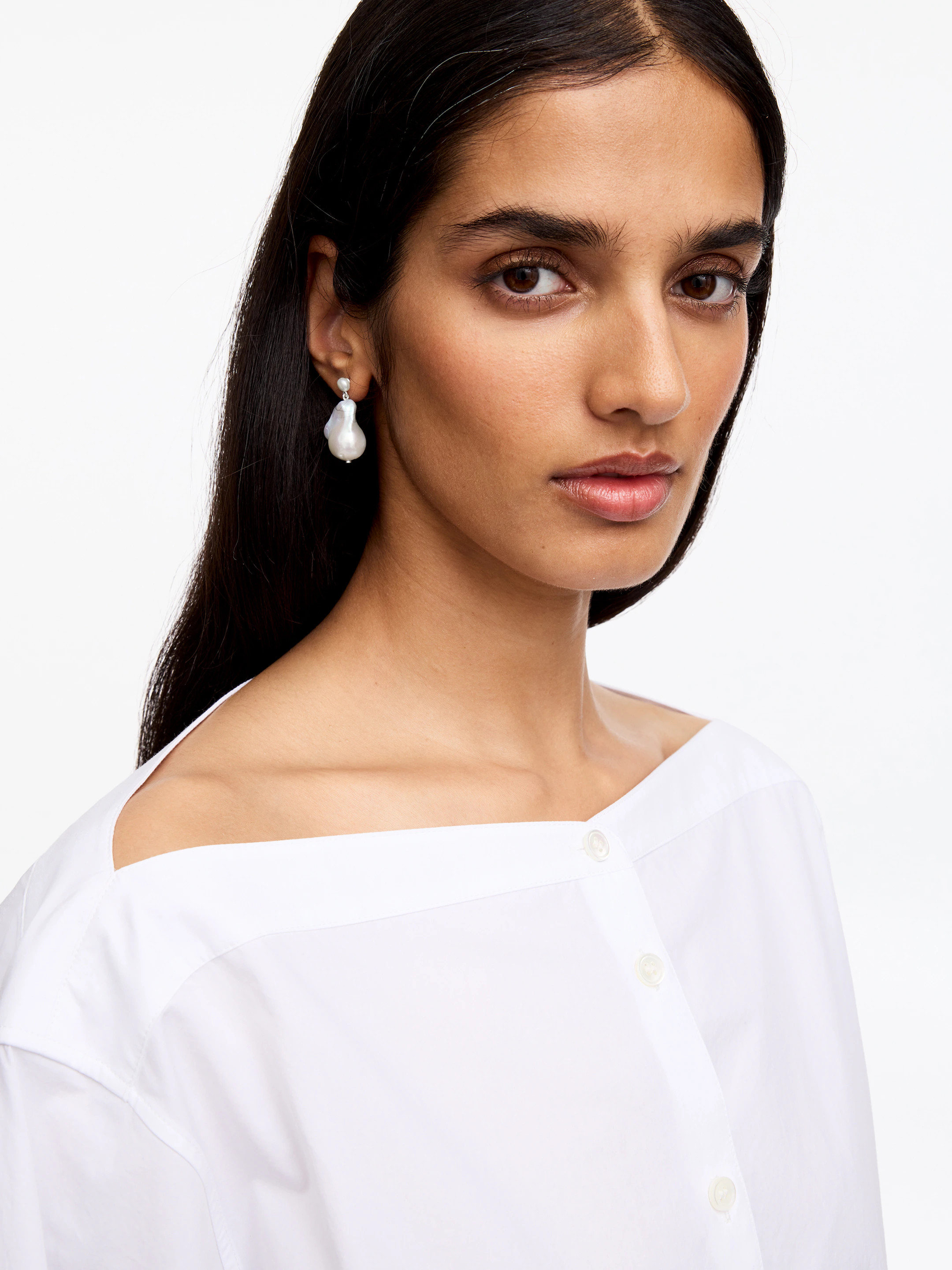 Freshwater Pearl Drop Earrings | Arket UK