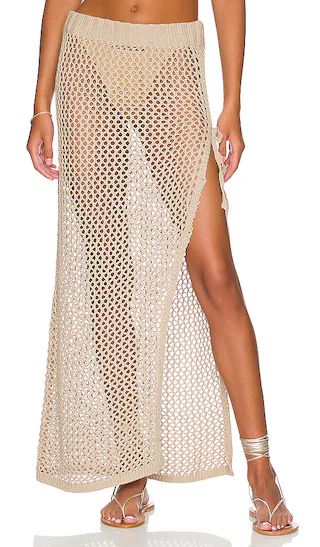 Deborah Skirt in Tan | Revolve Clothing (Global)