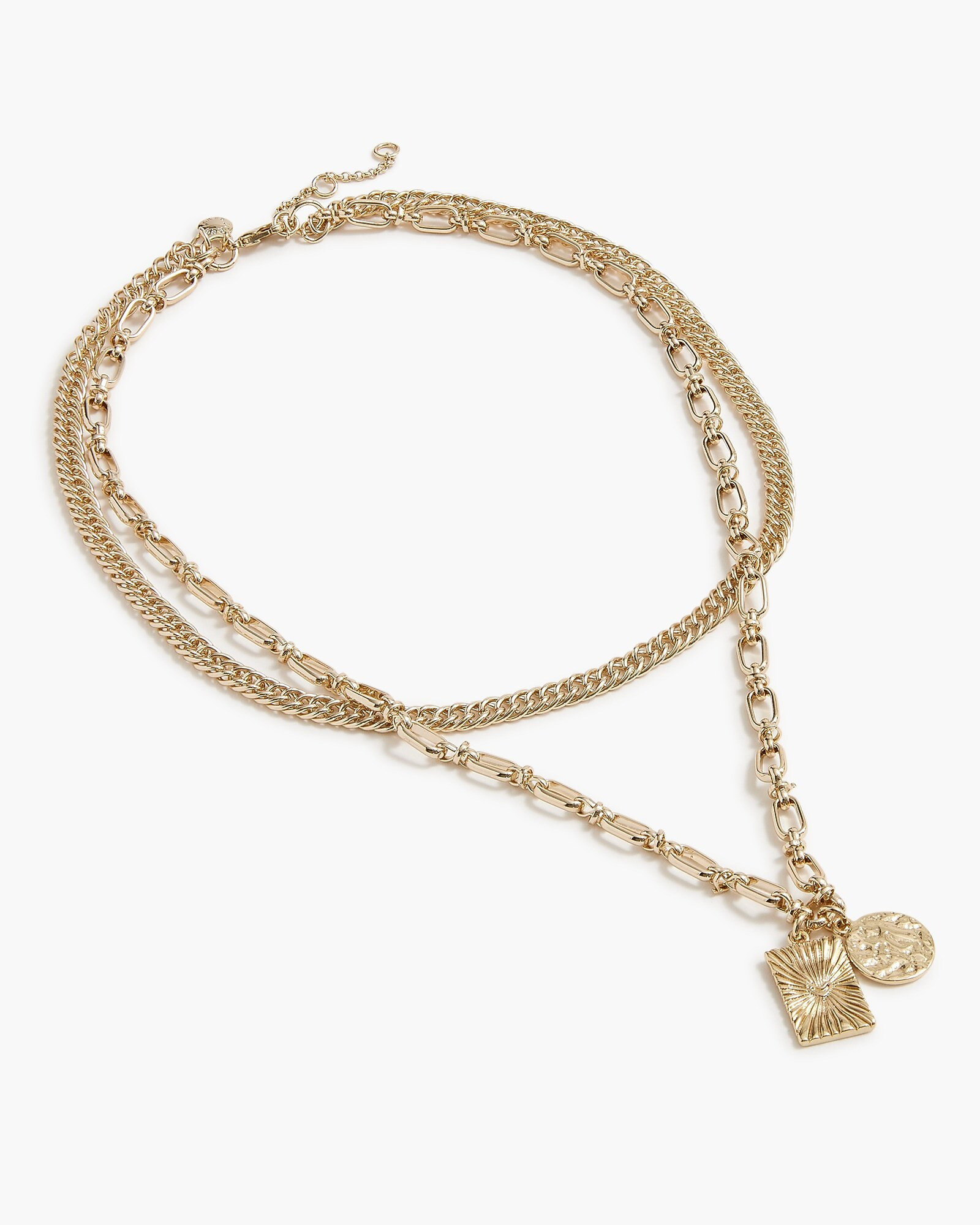 Gold layering pendant necklace | J.Crew Factory