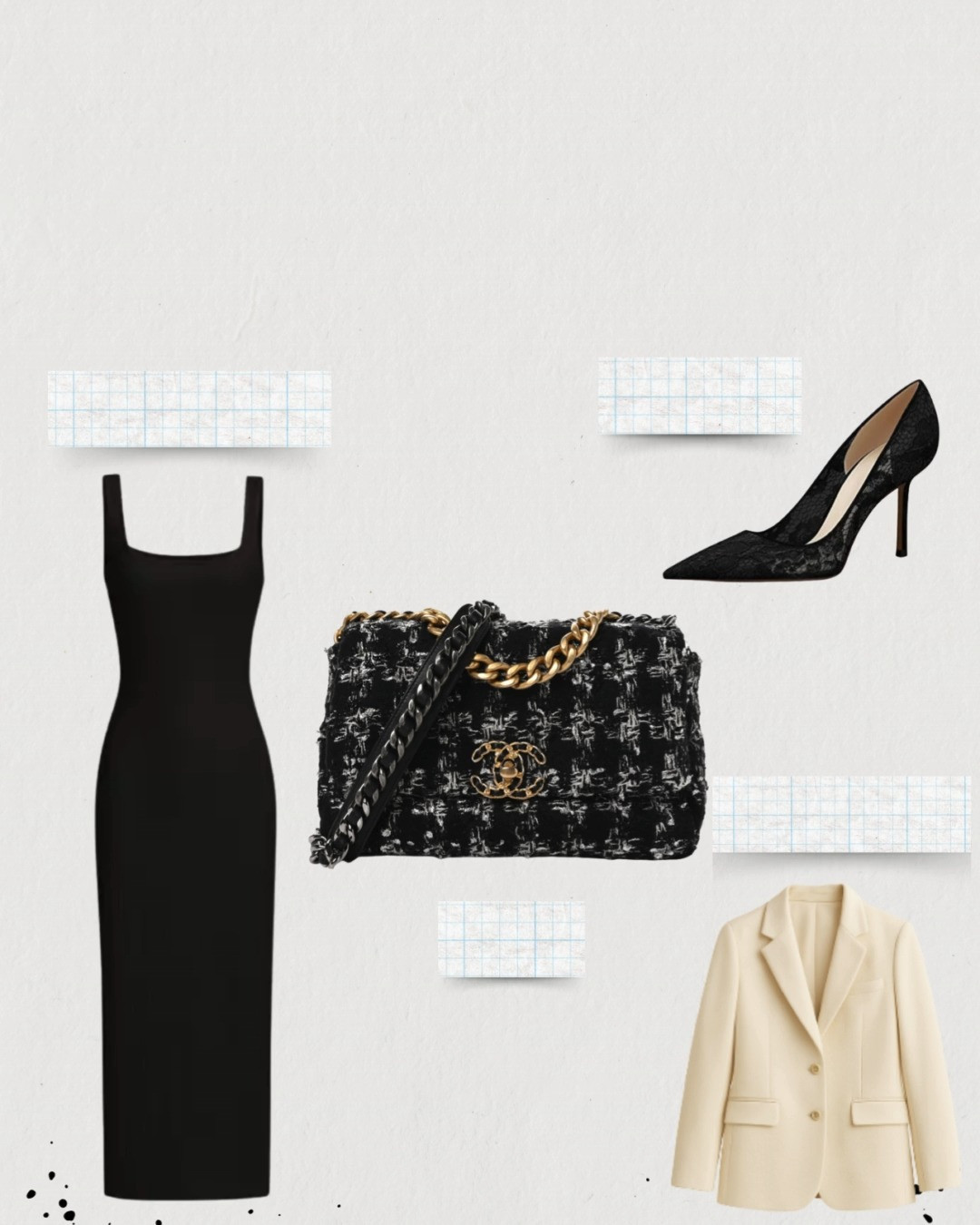 ✨ The Chanel Match: Outfit Edition ✨

Elegance meets iconic style — this look is built around the timeless Chanel Tweed Bag, styled with a sleek black dress, a beige crepe blazer, and pointed-toe heels for that effortlessly polished Parisian vibe. 🖤🤍

Shop the full look now on LTK ⤵️ 

 #LTKFindsUnder100 #LTKShoeCrush #LTKItBag