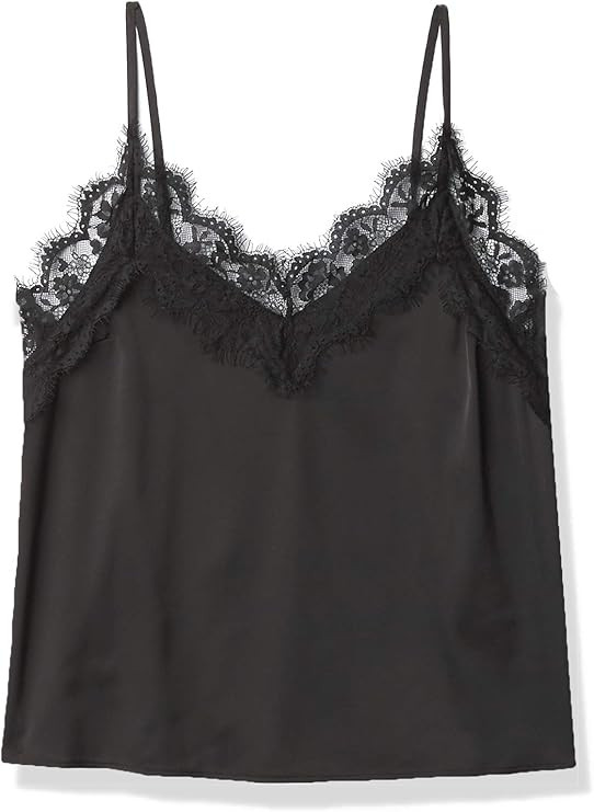 The Drop Women's Natalie V-Neck Lace Trimmed Camisole Tank Top | Amazon (US)