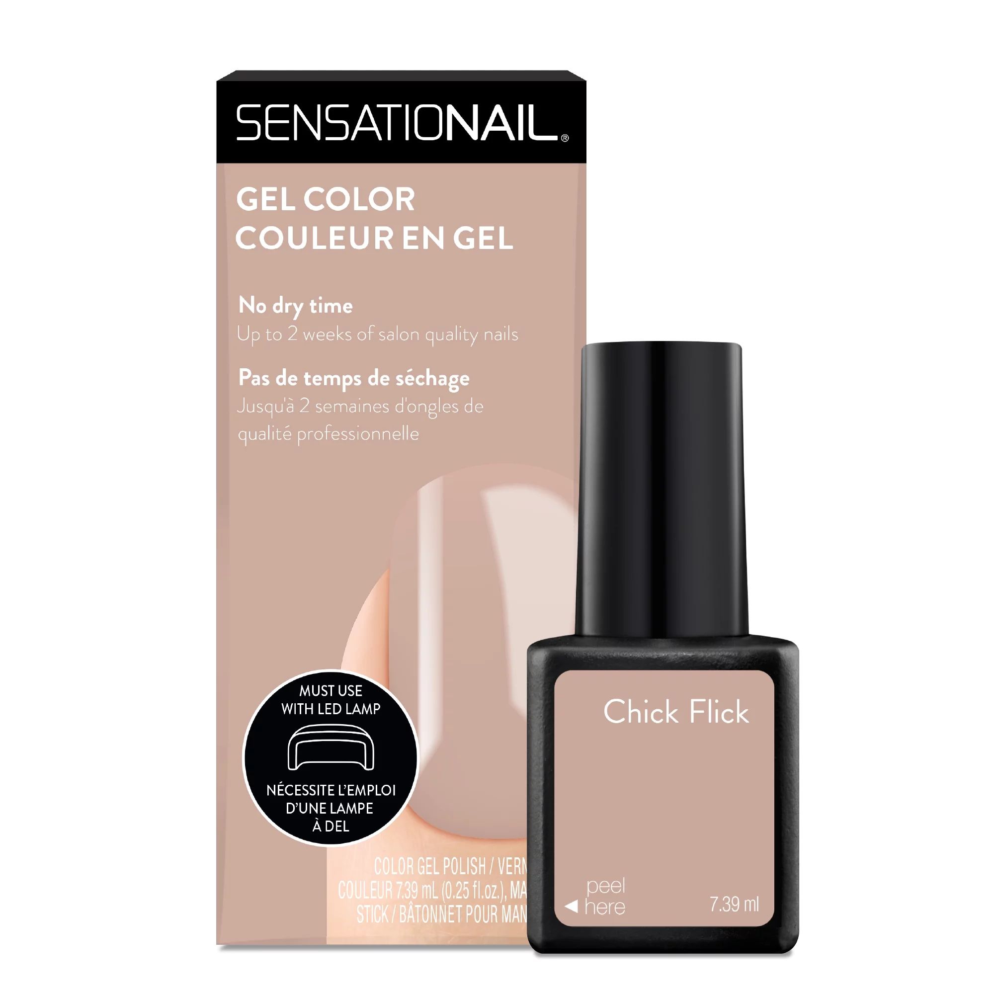 Sensationail Gel Nail Polish (Beige), Chick Flick, 0.25 fl oz | Walmart (US)