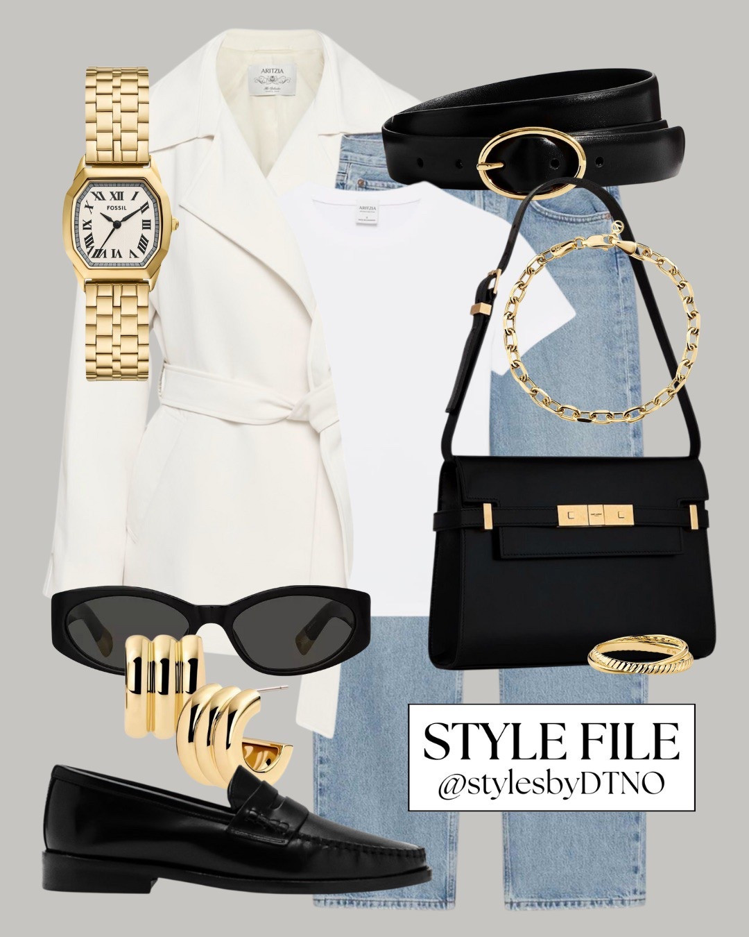 Styling light birch short trench coat with Agolde Kelly straight relaxed jeans, Mango leather moccasin loafers, Ana Luisa gold statement earrings, and a Saint Laurent Manhattan crossbody bag (affordable alternatives are listed below)

Tags: Spring Fashion, Minimalist Fashion, OOTD, Capsule Wardrobe 2026, Elevated Casual, Neutral Fashion, Outfit Ideas, Look For Less, Effortless Chic, High Street Fashion, Everyday Outfit, Quiet Luxury Style, 

#LTKootd #LTKSeasonal