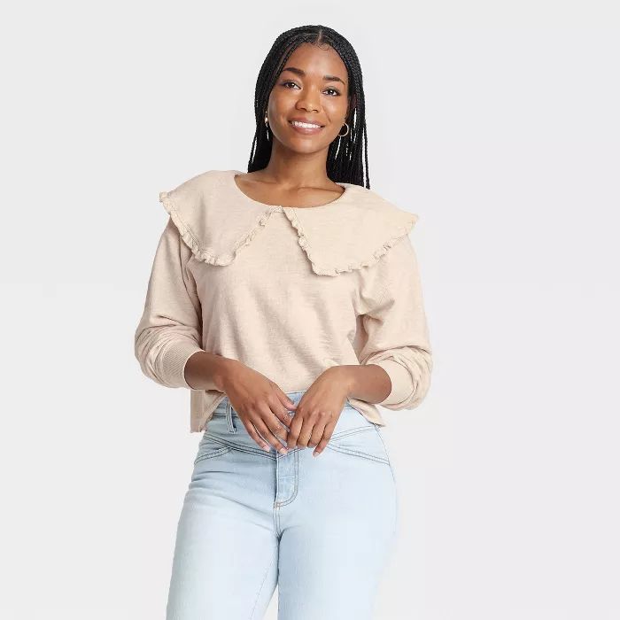 Women's Cropped Fashion Sweatshirt - Universal Thread™ | Target