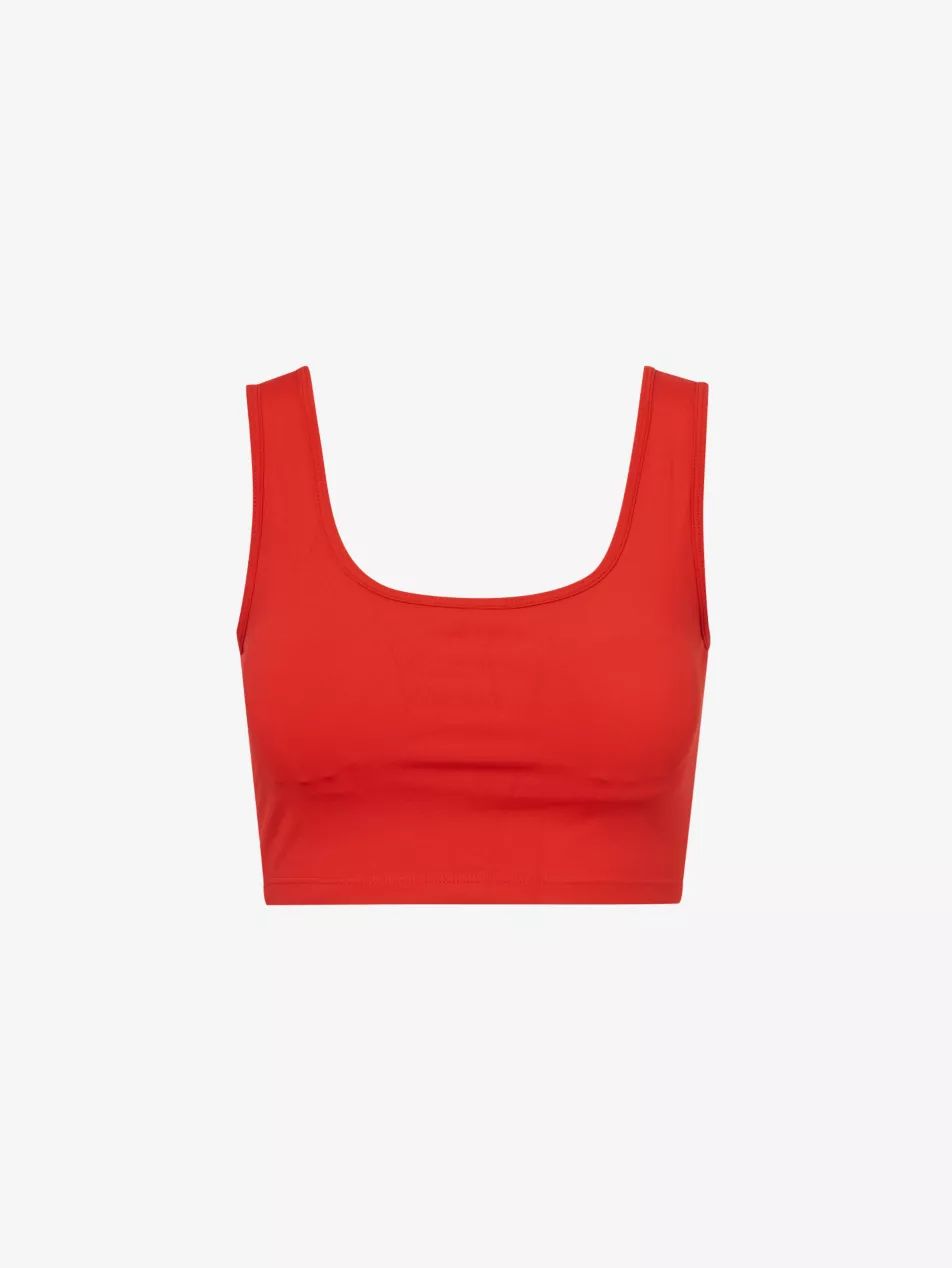 Ultimate square-neck stretch-woven sport bra | Selfridges