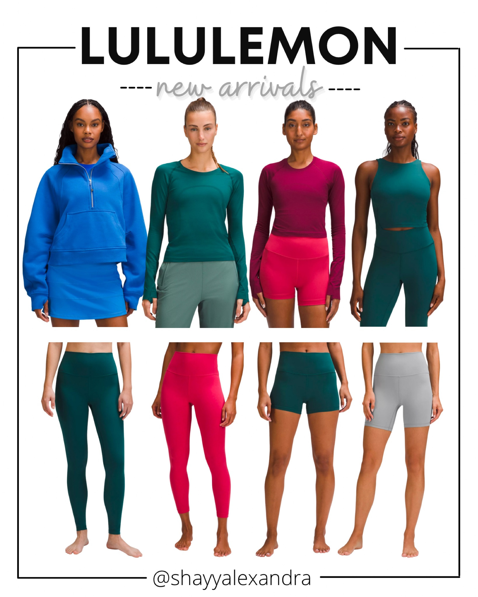 Lululemon new releases! Loving the color Storm Teal for fall/winter.

Lululemon Scuba | Align Leggings | Align Tank | Swiftly | Activewear | Athleisure | Fitness | Yoga

#LTKfitness
