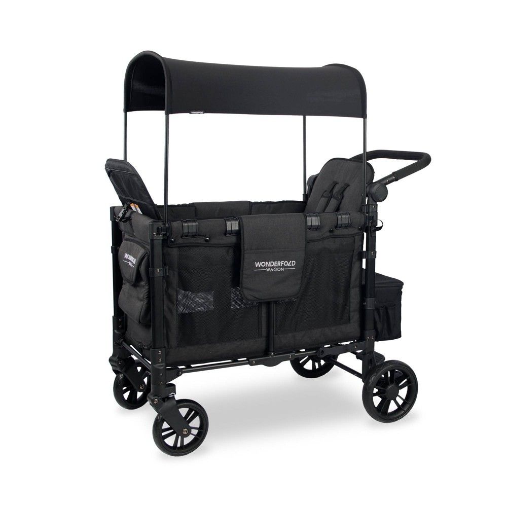 WONDERFOLD W2 Elite Double Folding Stroller Wagon - Black | Target