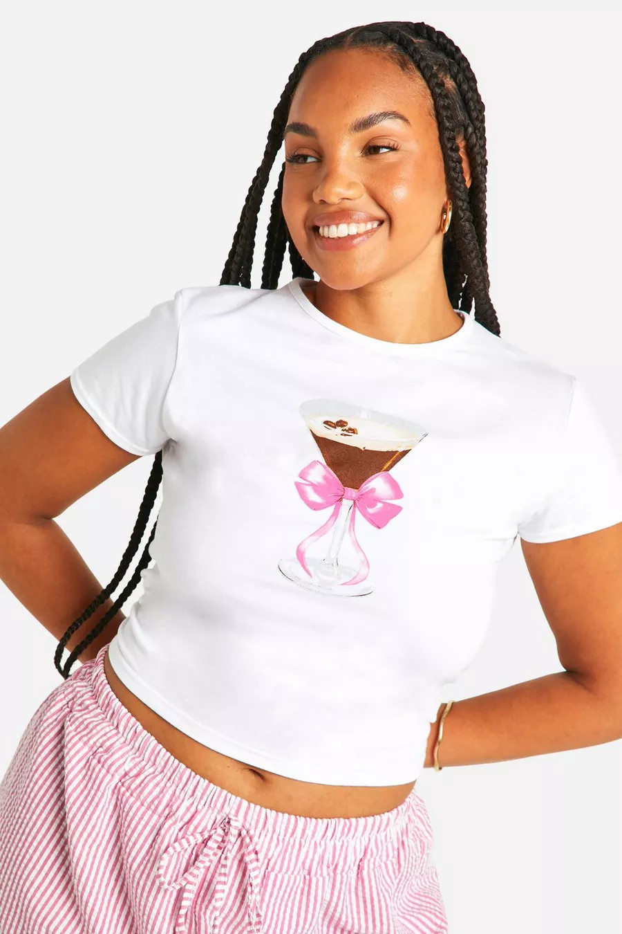 Plus Espresso Baby Tee | boohoo (US & Canada)