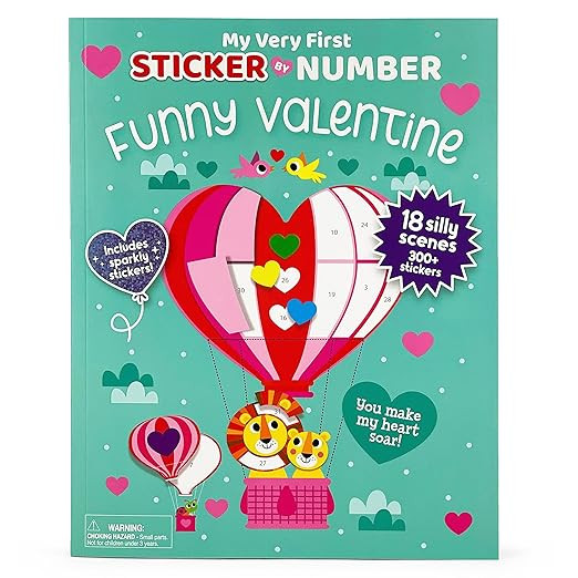 My Funny Valentine - My Very First Sticker by Number Activity Book for Kids, Includes Pull-Out Pa... | Amazon (US)