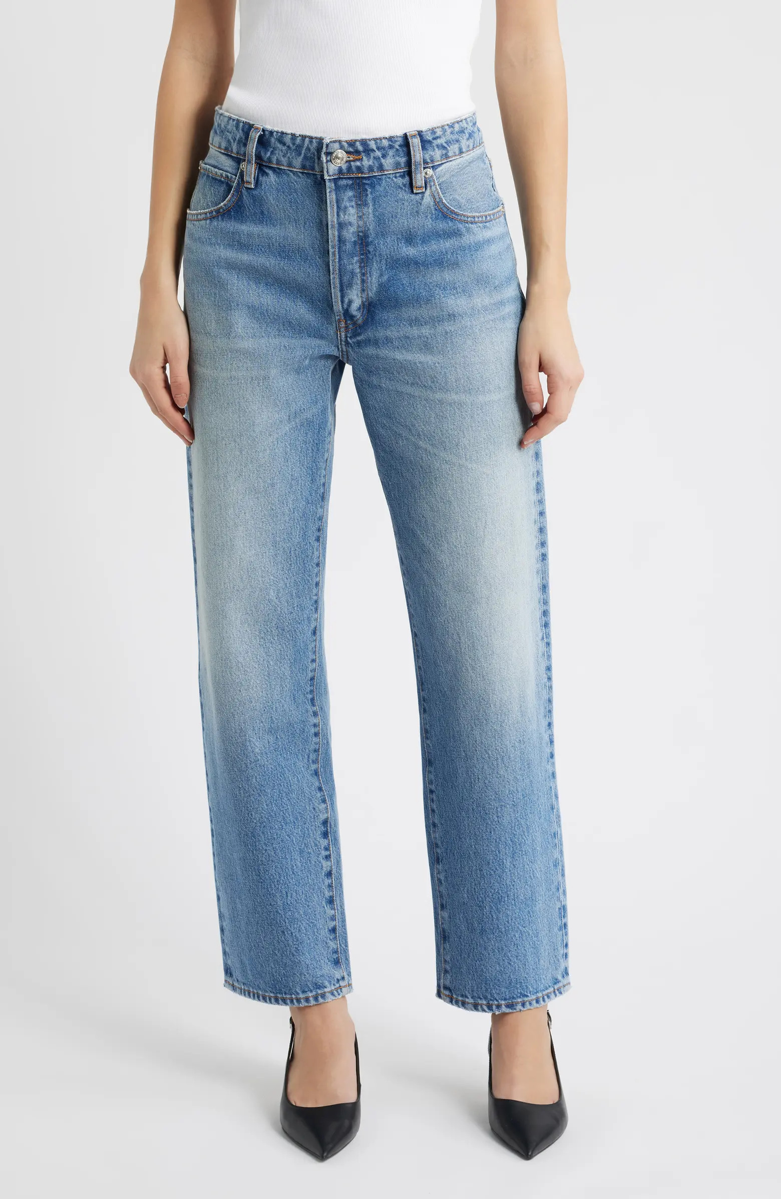 The Essential Straight Leg Jeans | Nordstrom