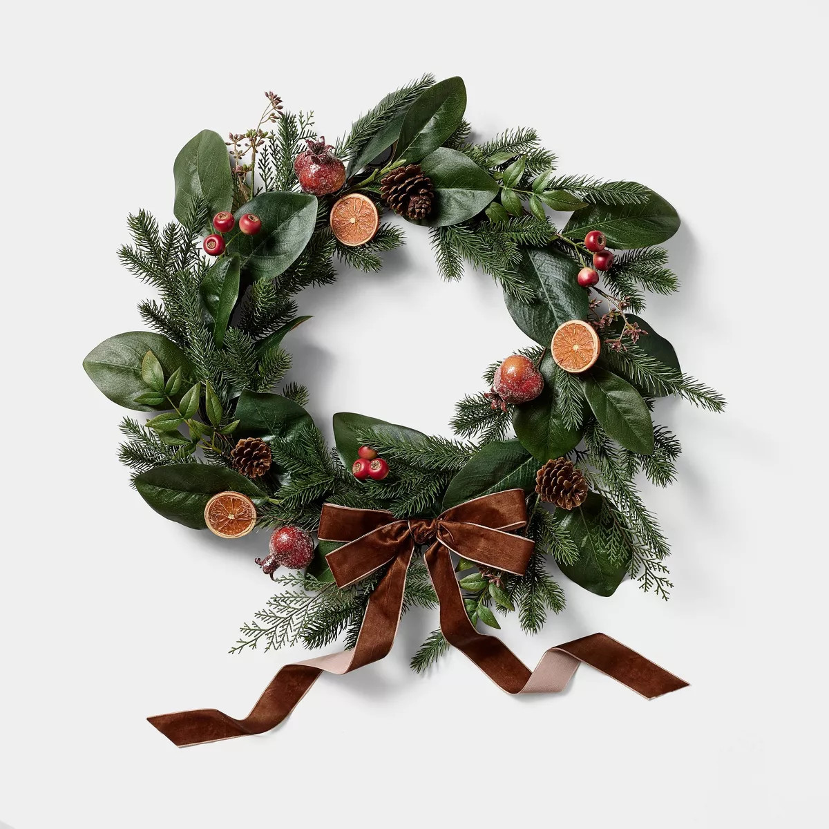 24" Sugared Fruit Christmas Wreath - Threshold\u2122 designed with Studio McGee | Target
