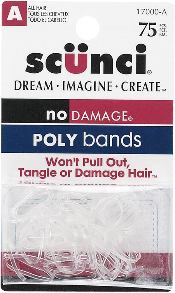 Scunci 1700003A048 Mini Poly Bands 75 Count | Amazon (US)