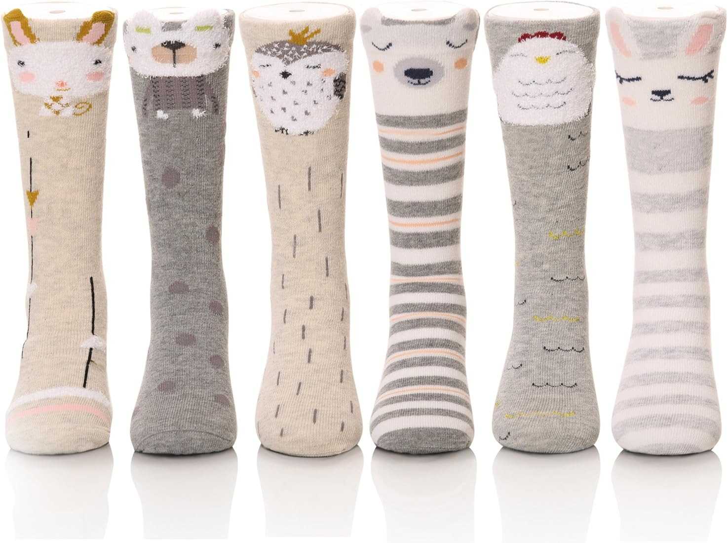 Color City Unisex Baby Socks Knee High Socks - Animal Warm Cotton Toddler Boys Girls Stockings | Amazon (US)