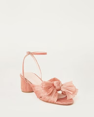 Dahlia Bow Low Heel with Ankle Strap Pink | Loeffler Randall
