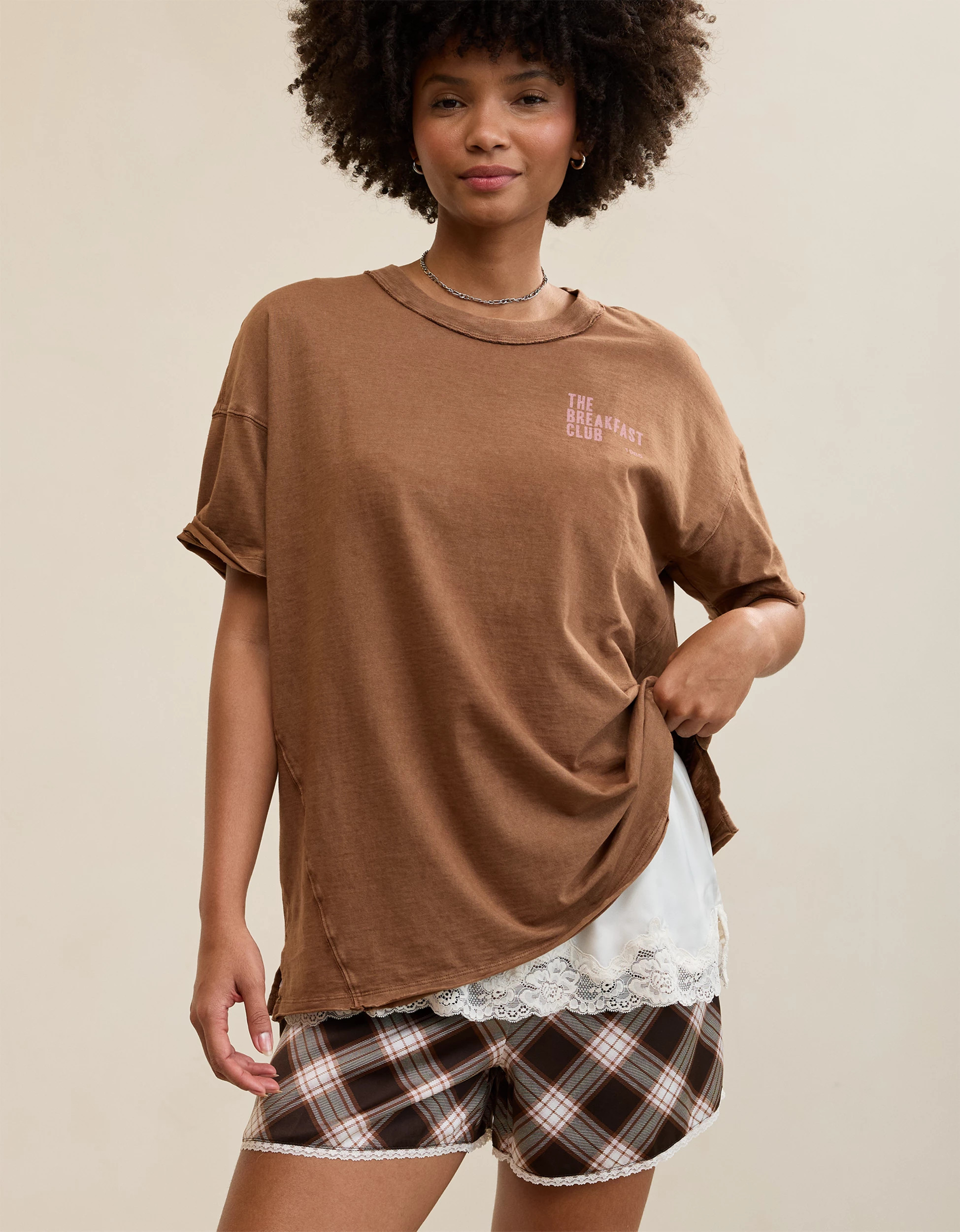 Aerie Oversized Crew Boyfriend T-Shirt | American Eagle Outfitters (US & CA)